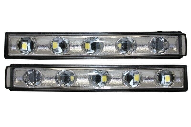 Forged LA AFTERMARKET WHITE HEADLIGHT COVER BEZEL LED DRL FIT ALL 90-18 G-CLASS W463 G63