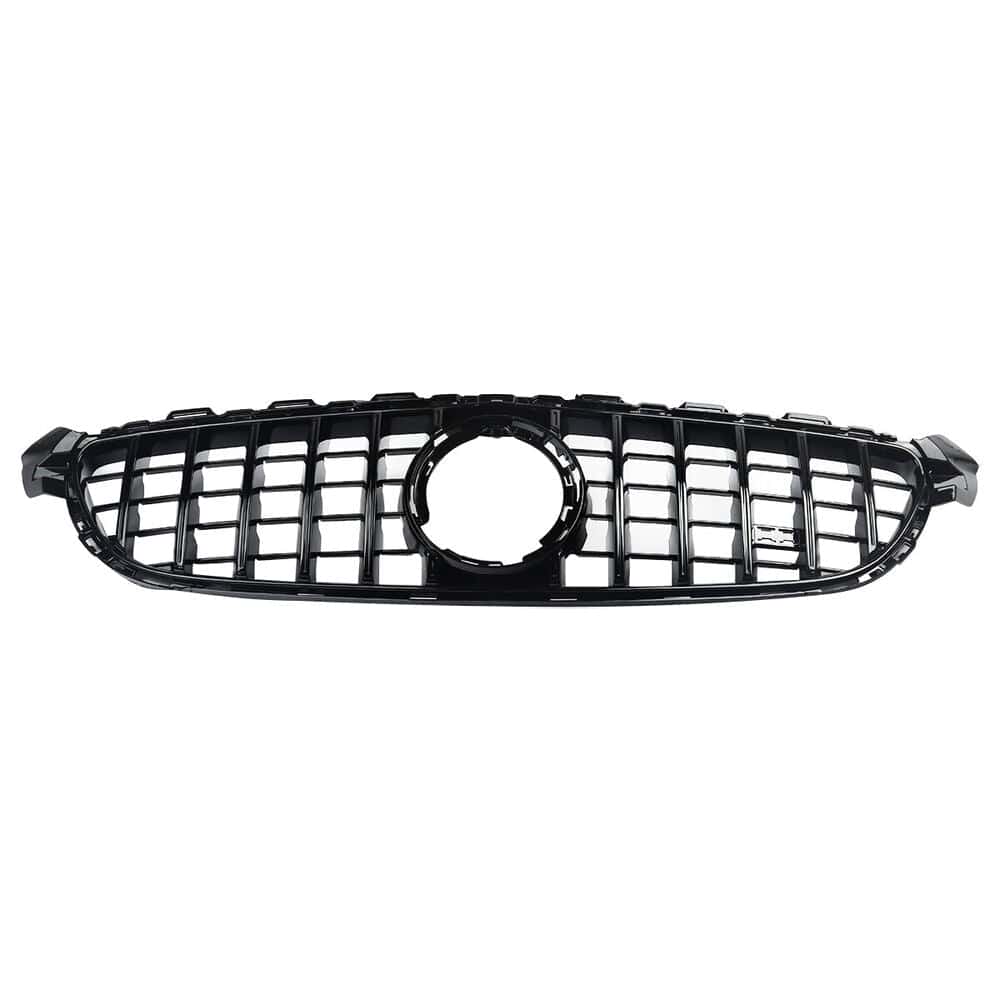 Forged LA All Black Front Bumper Grille For Benz W205 C63 C63S AMG 2019 2020 21 GT R