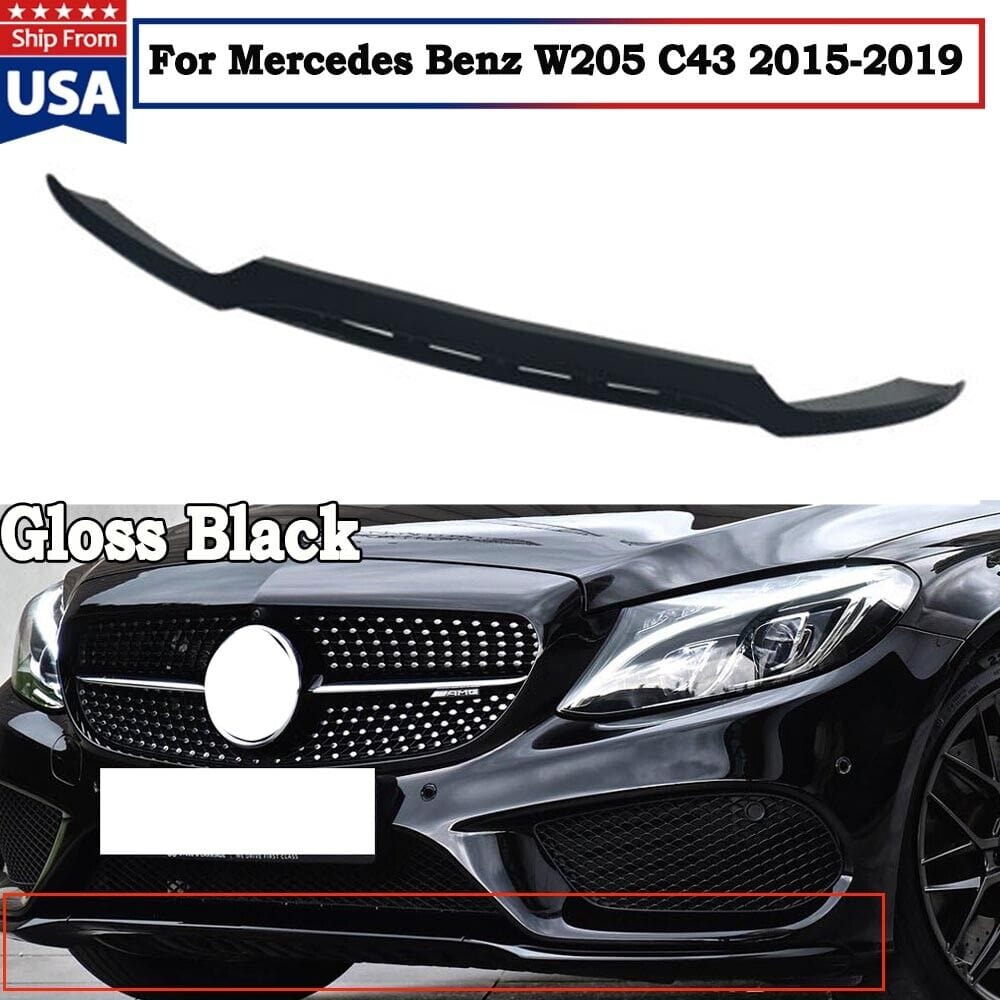 Forged LA AMG Style Front Bumper Splitter Lip Spoiler For Mercedes Benz W205 C43 2015-2018