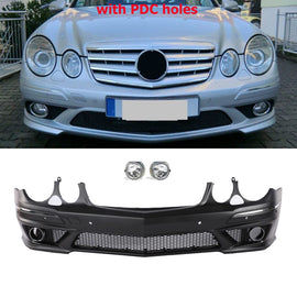 Forged LA AMG Style Front Bumper W/ Fog Lamp Light W/ PDC For 07-09 Benz E-Class W211