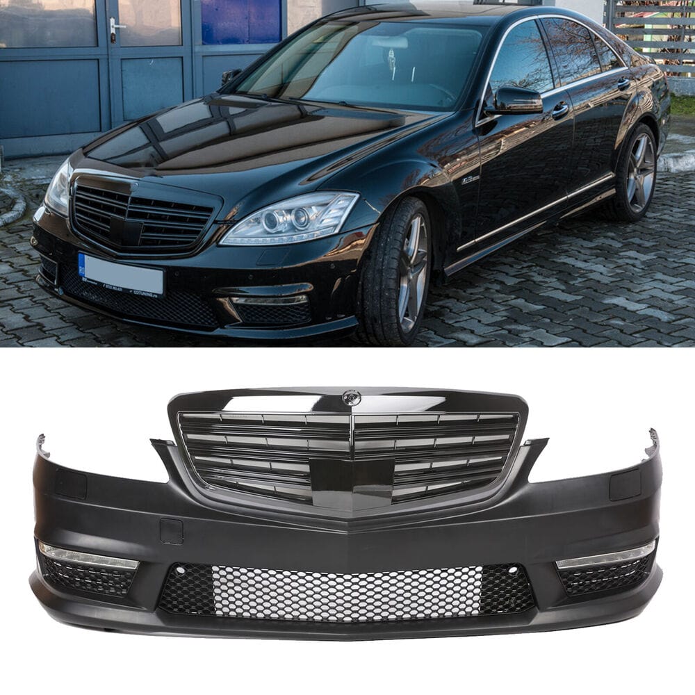 Forged LA AMG style Front Bumper W/Grille W/O PDC W/DRLs for Benz S-Class W221 07-13