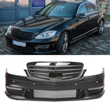AMG style Front Bumper W/Grille W/PDC W/DRL for Mercedes Benz S-Class W221 07-13