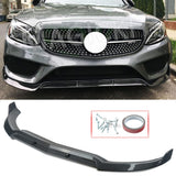 Brabus Style For Benz W205 C205 A205 C43 AMG Line Front Bumper Spoiler Splitter