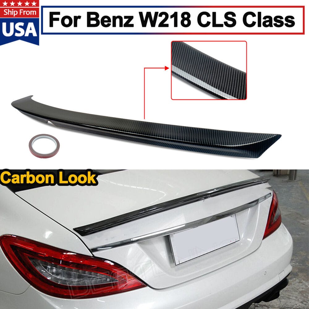 Forged LA Carbon Fiber Style Rear Spoiler Wing For Mercedes Benz W218 CLS Class 2012-2017
