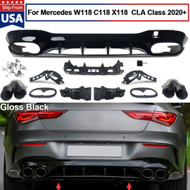 Forged LA Carbon Look Rear Trunk Duckbill Spoiler For 2014-2020 Mercedes Benz W222 S Class