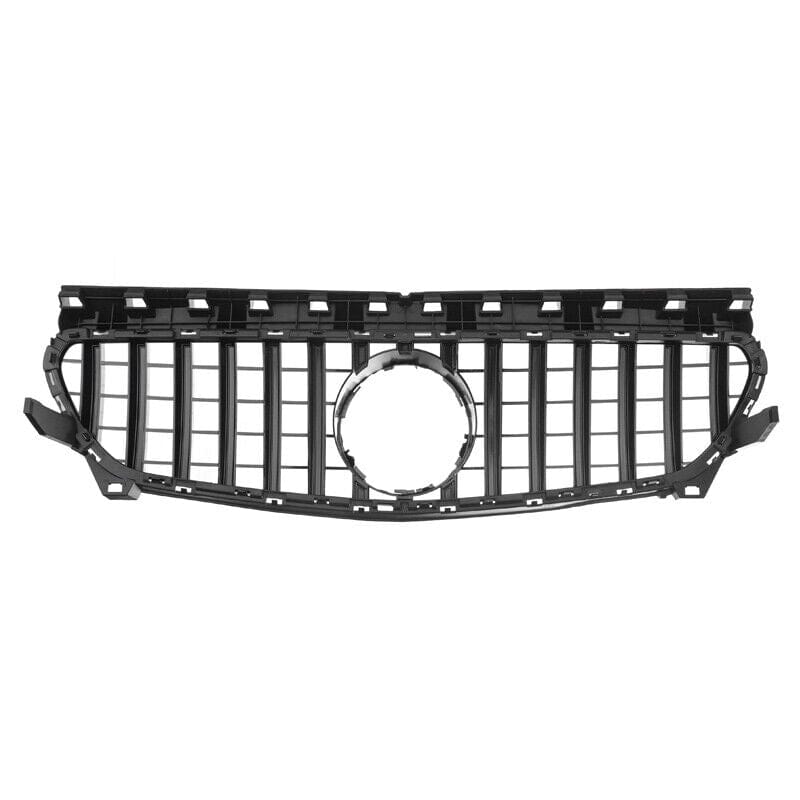 Forged LA Chrome+Black GT-R Front Hood Grille For Mercedes Benz CLA Class W117 2013-2018