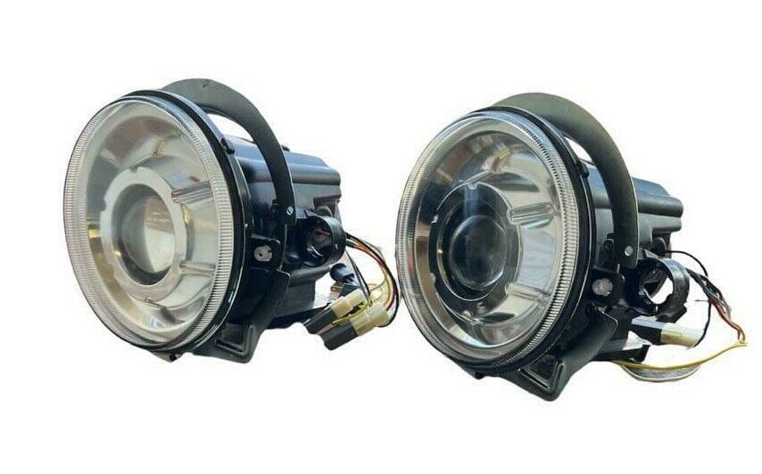 Aftermarket Products DAMAGED!Aftermarket Chrome Headlight Pair Fit 02-06 Benz W463 G Class Wagon G500