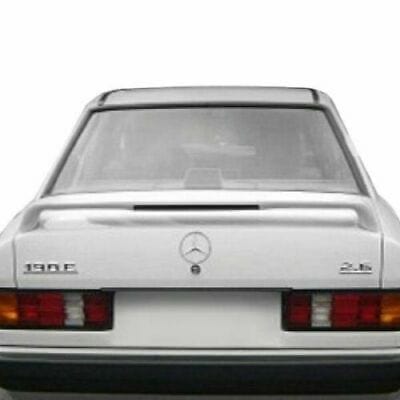 Forged LA Fiberglass Rear Spoiler with Light Factory Style For Mercedes-Benz 190E 84-93