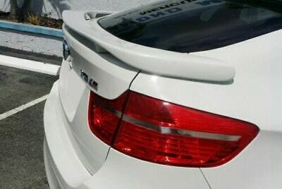 Forged LA Fiberglass Rear Wing Unpainted H-Style For BMW X6 2008-2013 BX6-W2-UNPAINTED