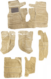 Forged LA Fit's Jeep Wrangler TJ 1997-2006 Interior Carpet Rug Mat Kit 6pcs Honey (Spice)