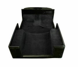 Forged LA Fit's Jeep Wrangler YJ CJ 1976-1995 Interior Carpet Rug Mat Kit 6pcs Black