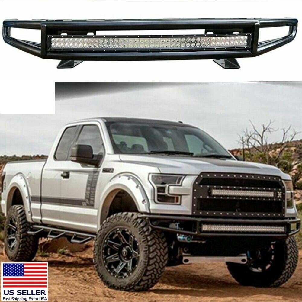 Forged LA Fits 15-17 FORD F-150 Black Off-Road TUBE Front Bumper