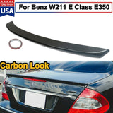 For 03-09 Benz E-Class W211 E350 E63 AMG Style Rear Spoiler Carbon Color Spoiler