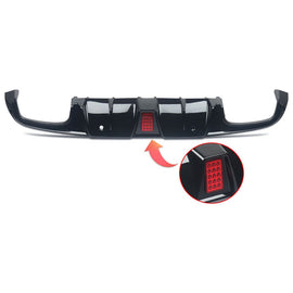 Davesautoacc.com FOR 15-18 MERCEDES BENZ A205 C205 COUPE REAR DIFFUSER AMG C63 BLACK BRABUS STYLE