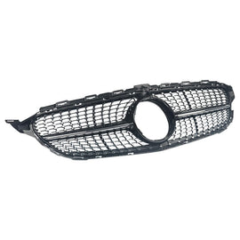 Forged LA For 15-18 Mercedes Benz W205 C Class C250 C300 C400 Front Grille Diamond Look