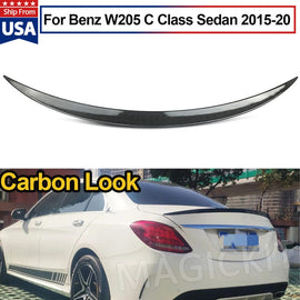 Forged LA FOR 2015-2020 2021 MERCEDES BENZ W205 C300 C400 CARBON LOOK TRUNK SPOILER WING