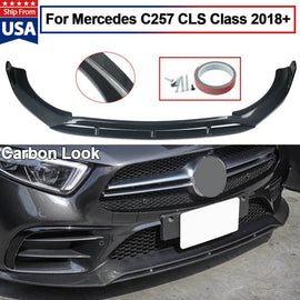 Forged LA FOR 2018+ MERCEDES-BENZ CLS CLASS C257 FRONT BUMPER SPLITTER CARBON FIBER STYLE