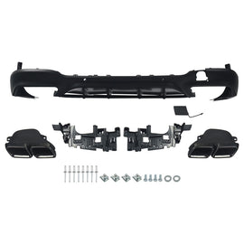 Forged LA For Benz GLC AMG LINE X253 SUV 2015-2019 GLC63 AMG Black Rear Diffuser & Tips