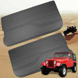 For Jeep Wrangler YJ 1987-1995 Dark Gray Charcoal Door Panels Front Left & Right