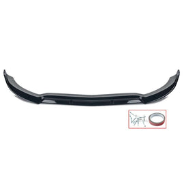 Forged LA FOR MERCEDES-BENZ C-CLASS W205 2015-18 GLOSS BLACK FRONT BARBUS STYLE BUMPER LIP
