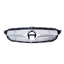 Load image into Gallery viewer, Forged LA For Mercedes Benz C-Class W205 Silver Diamond Grill Grille W/o Camera Hole
