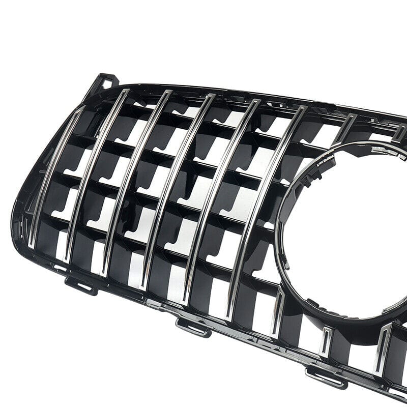 Forged LA For Mercedes Benz GLA-CLASS X156 2018-2022 Chrome+Black GT R Style Front Grille
