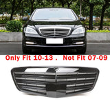 For Mercedes Benz S-Class W221 2010-13 AMG style Front Grille Grill Gloss Black