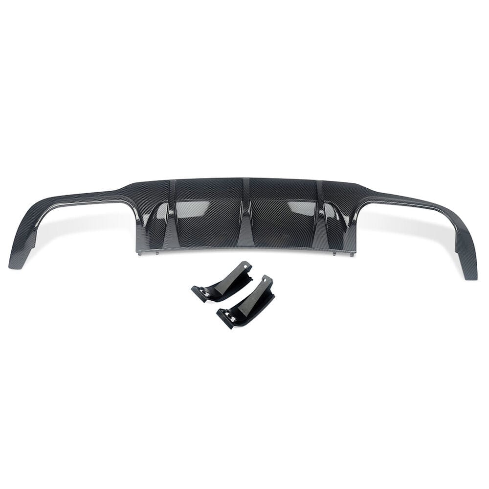 Forged LA For Mercedes-Benz W204 C204 2012-2015 AMG Style Rear Diffuser Carbon Fiber Look
