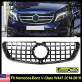 For Mercedes Benz W447 V Class V250 V260 2014-2018 GT Style Front Racing Grille