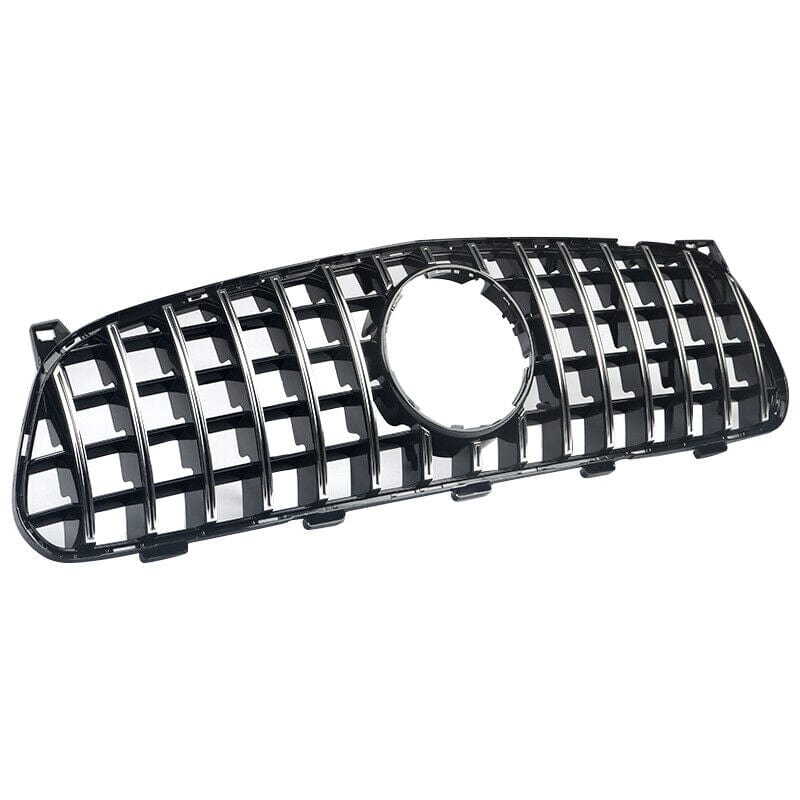 Forged LA For Mercedes Benz X156 2017-2020 GT R Style Front Radiator Grille Chrome+Black