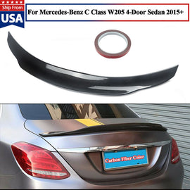 Forged LA FOR MERCEDES C CLASS W205 SALOON 4D PSM REAR TRUNK BOOT LID SPOILER CARBON LOOK
