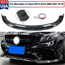Load image into Gallery viewer, Forged LA FOR MERCEDES E63 AMG W213 S213 2016-2019 CARBON FIBER STYLE FRONT BUMPER LIP