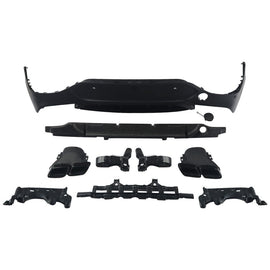 Forged LA FOR MERCEDES GLC CLASS X253 C253 COUPE GLC63 AMG STYLE BLACK REAR DIFFUSER+TIPS