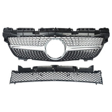 Load image into Gallery viewer, Forged LA For Mercedes R172 SLK350 SLK55 AMG 2011-15 Silver Diamond Upper Grill+Lower Mesh