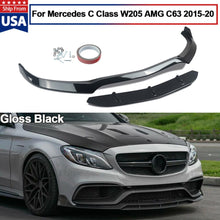 Load image into Gallery viewer, Forged LA FOR MERCEDES W205 C63 &amp; C63S AMG 2015-20 FRONT BUMPER SPLITTER LIP GLOSS BLACK