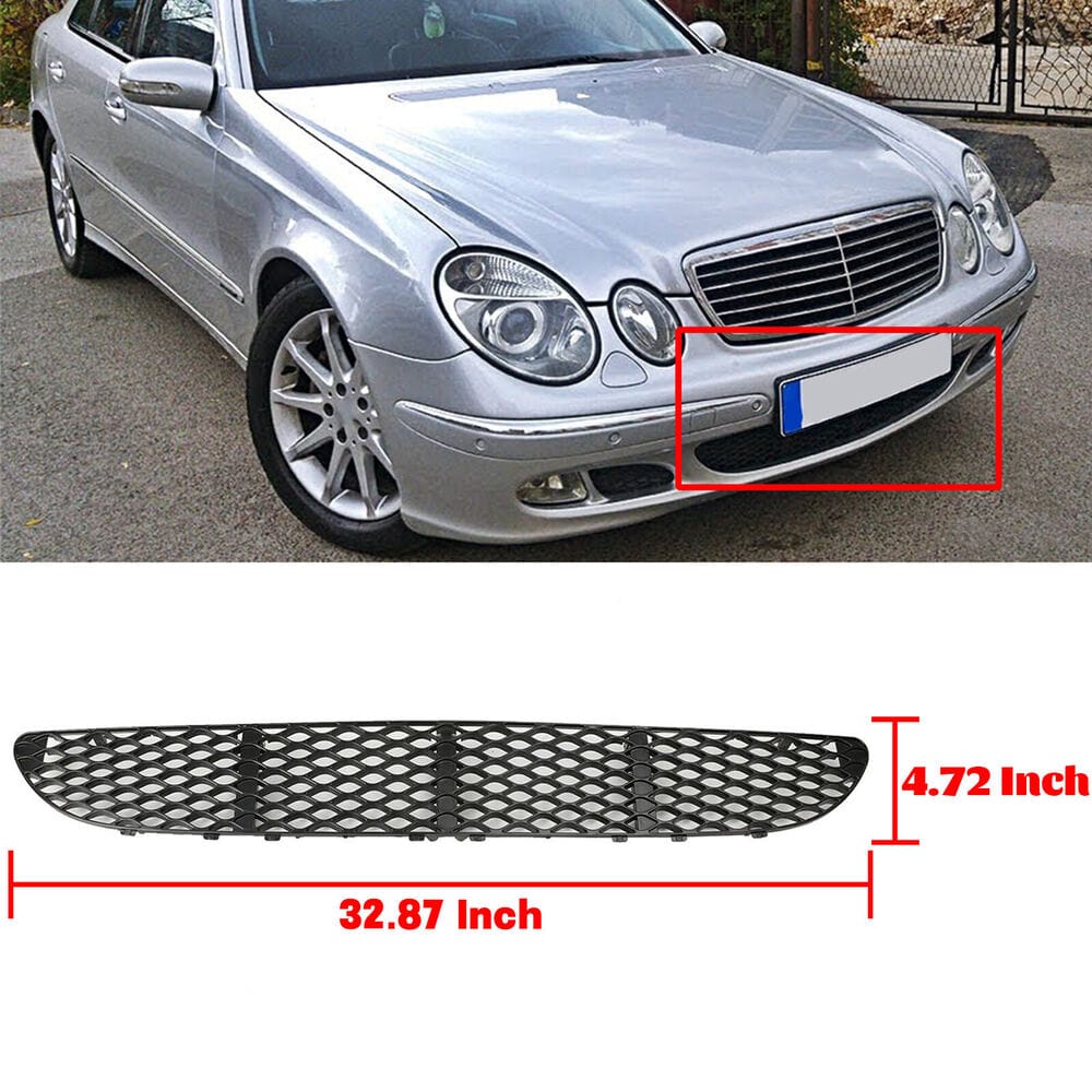 Forged LA For Mercedes W211 E Class Front Lower Center Bumper Cover Grille Screen