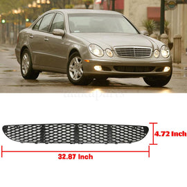 Forged LA Front Bumper Lower Center Cover Mesh Grille For Mercedes E-Class W211 E350 E500