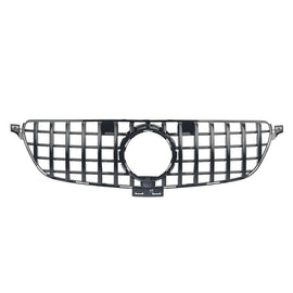 Forged LA Front Grille Grill For Mercedes Benz W166 GLE Coupe SUV 2015-2019 GT R ALL Black