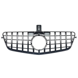 Forged LA Front Hood Grille Grill For Mercedes-Benz W212 2009-2013 Gloss Black GT R Style