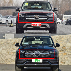 Forged LA Front Racing Grills For Mercedes-Benz W167 GLE-Class 2020 2021 GTR Black Deluxe