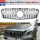 GLA Class GT R Front Hood Grille For Mercedes Benz X156 GLA200 GLA250 2017-2020