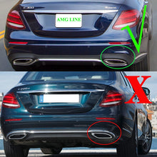 Load image into Gallery viewer, Forged LA GLOSS BLACK FOR MERCEDES E CLASS W213 16-20 BRABUS LOOK REAR DIFFUSER+TAILPIPES