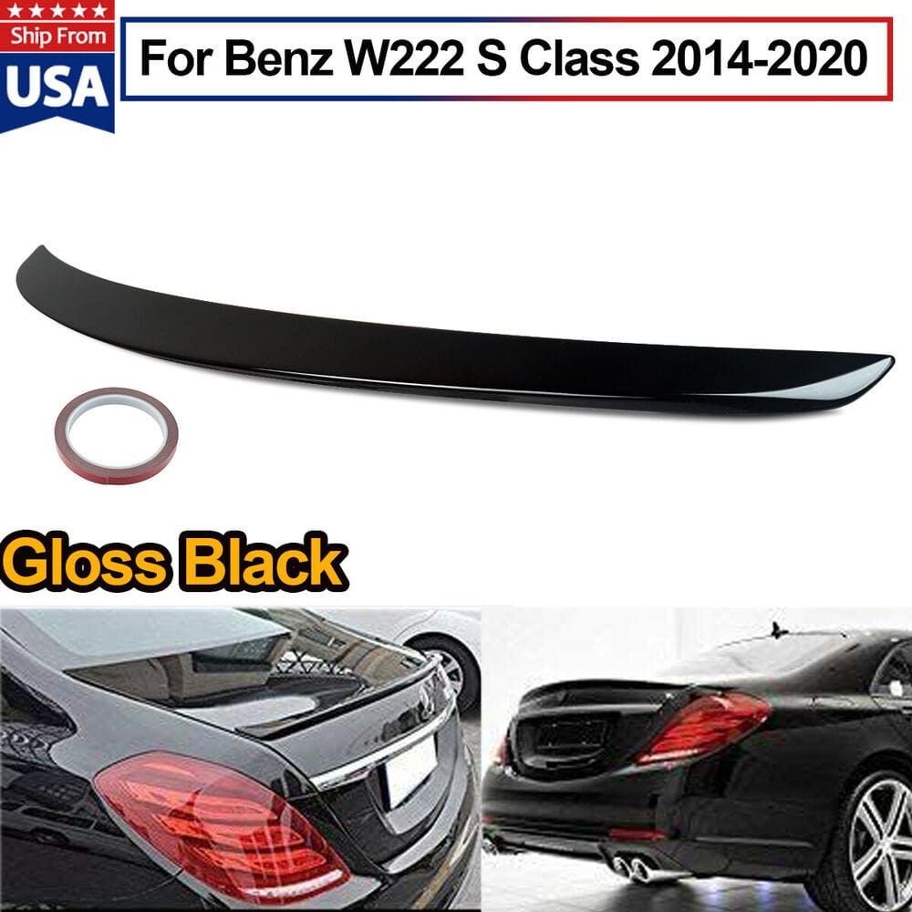 Forged LA Glossy Black Rear Duckbill Lip Spoiler for Mercedes Benz S Class W222 2014-2020