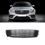 Grille For 2003-06 Mercedes Benz S-Class Chrome Black S 430 S 500 S55
