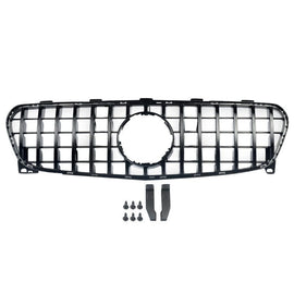 Forged LA GT Look Front Bumper Hood Grille For Mercedes-Benz X156 GLA-Class 2018-2021 BLK