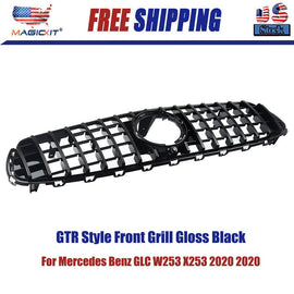 Forged LA GT Panamericana Grille for Mercedes GLC Class X253 GLC300 GLC43 2020 Gloss Black