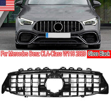 Load image into Gallery viewer, Forged LA GT Panamericana Upper Hood Grille For Mercedes CLA W118 X118 2020 Gloss Black