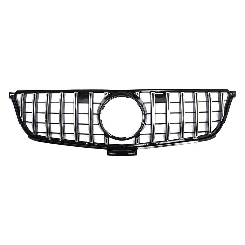Forged LA GT R Front Grill Chrome Black For Mercedes Benz W166 ML-CLASS Facelift 2012-2016
