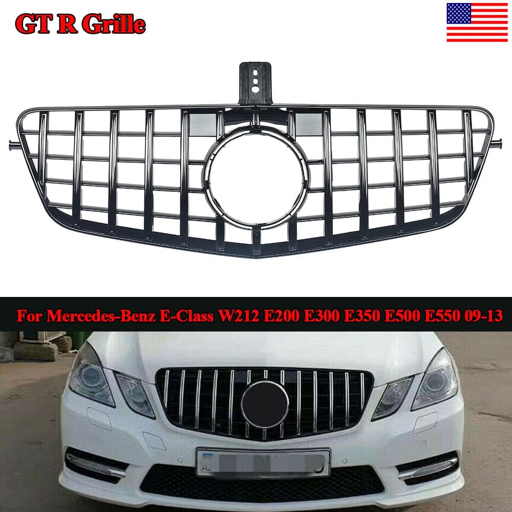Forged LA GT R Style Front Bumper Grille For Mercedes-Benz E-Class W212 Sedan 2009-2013