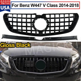 Forged LA GT R Style Front Bumper Grille Grill For Mercedes V-Class W447 V250 V260 2016-18
